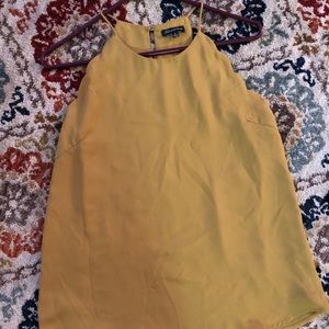 Mustard Scalloped Tank Top